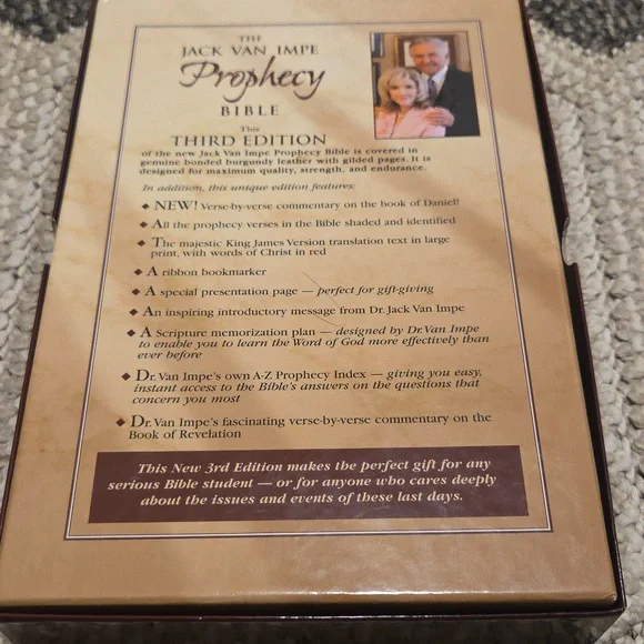 Jack Van Impe Prophecy Bible, New Third Edition. Brand New, Bible is sealed. - Picture 3 of 5